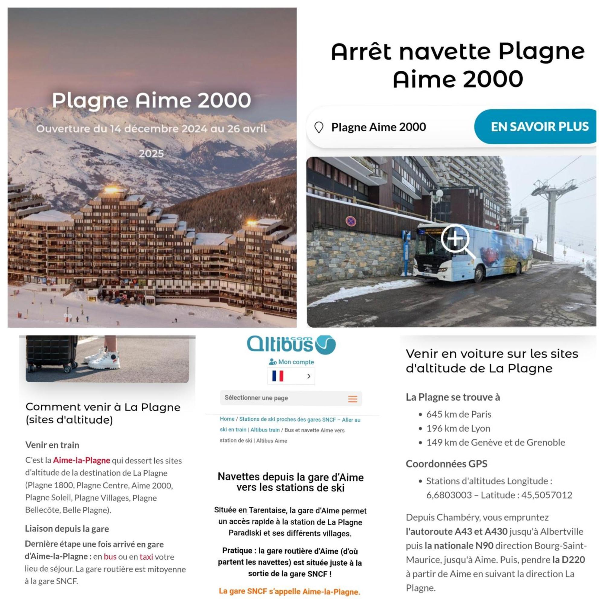 Studio Cosy 2100M Pied Des Pistes-Direct To Ski Slopes-Ski In Ski Out-La Plagne Aime 2000 Экстерьер фото